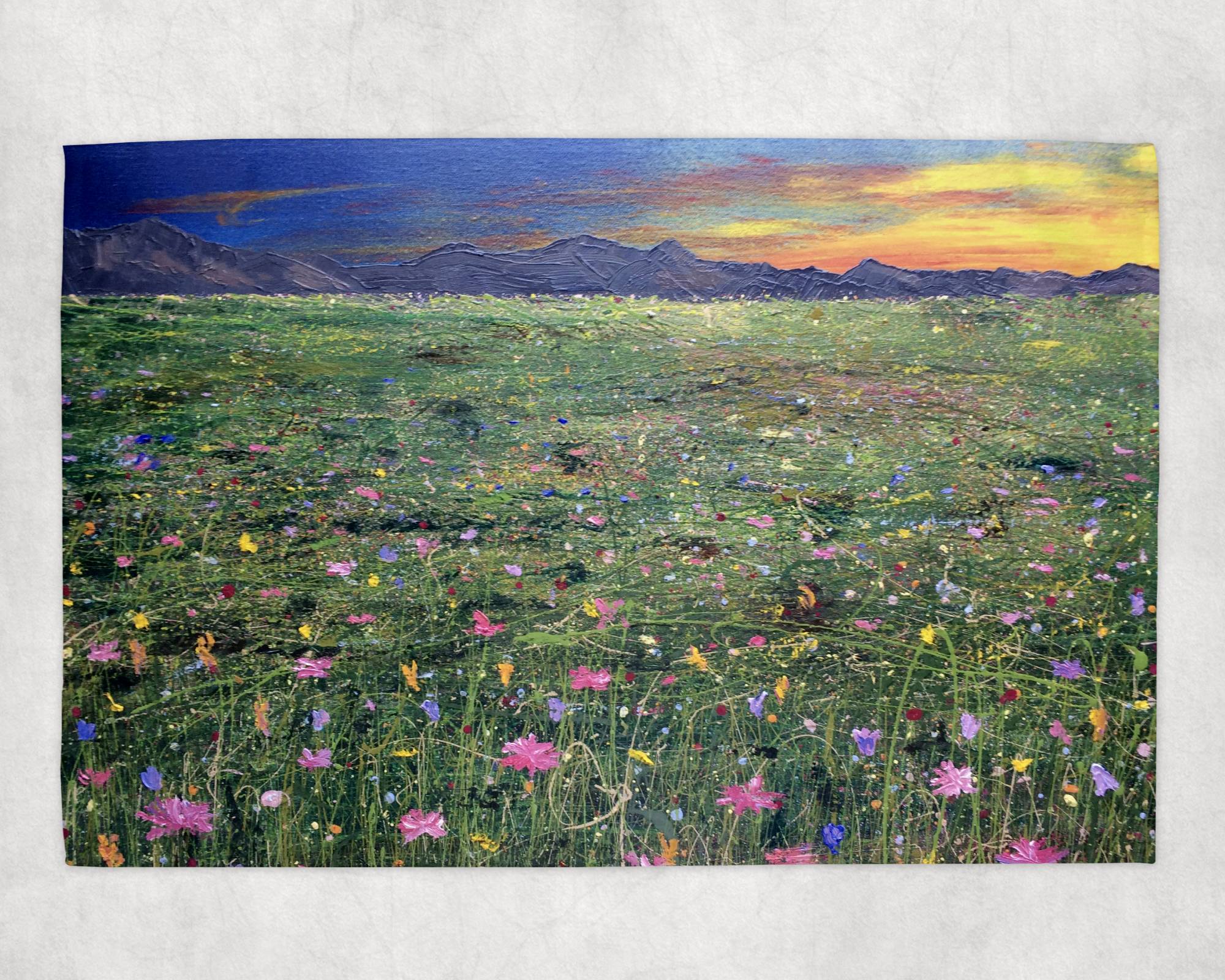 Sunrise over the Machair Tea Towel